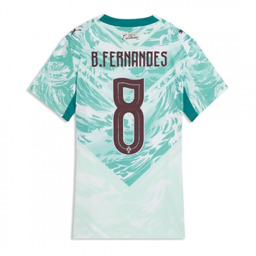 Billige Fotballdrakt Portugal Bruno Fernandes #8 Replika Bortedrakt Dame VM 2026 Kortermet Billige Fotballdrakt Portugal Bruno Fernandes #8 Replika Bortedrakt Dame VM 2026 Kortermet